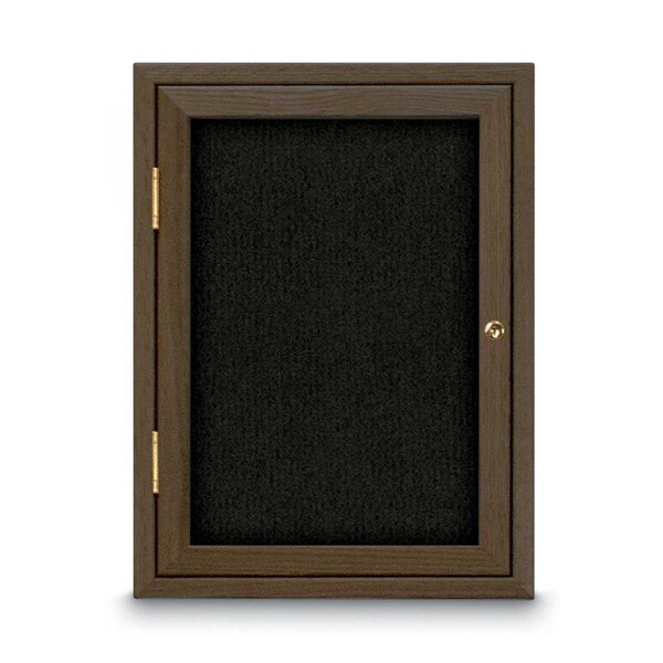 Sliding Door Indoor Enclosed Corkboard, 7, UV9028ACS-SATIN-COBACC